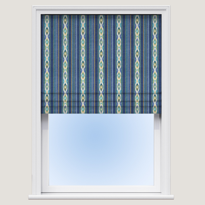 Boho Stripe Mineral Roman Blind
