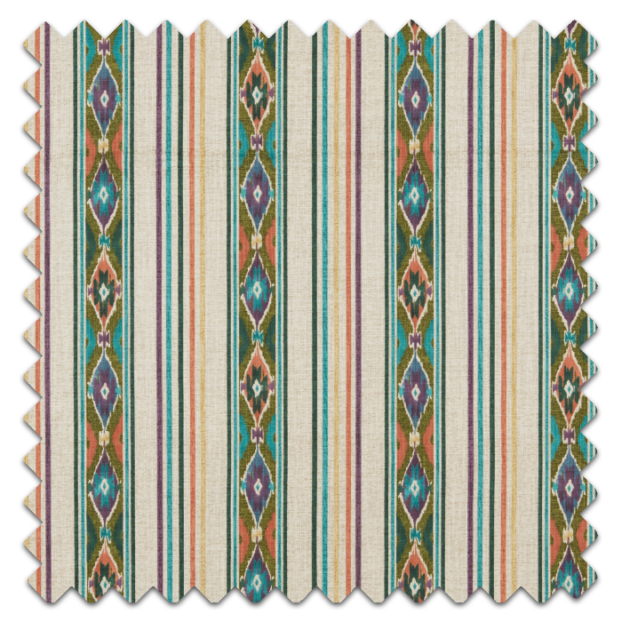 Swatch of Boho Stripe Olivine