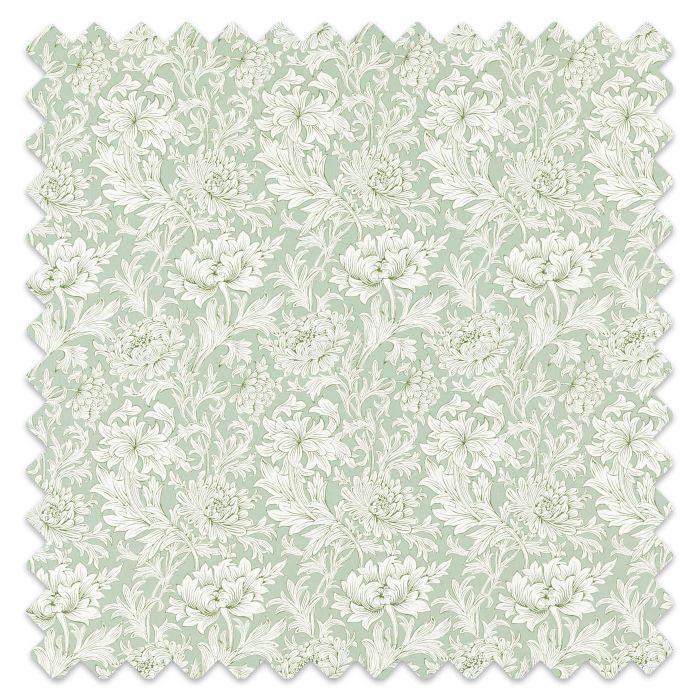 Swatch of Chrysanthemum Toile Willow