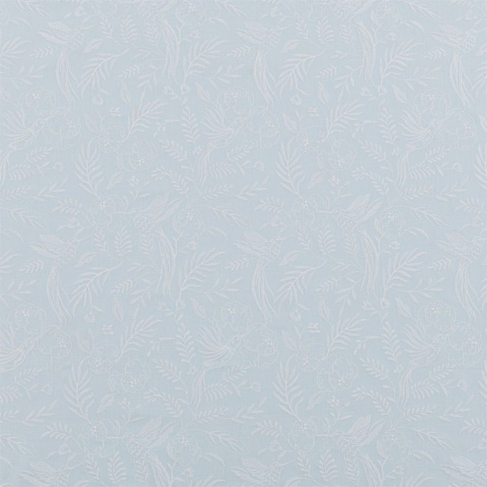 Daylily Sky Blue Fabric by Bill Beaumont