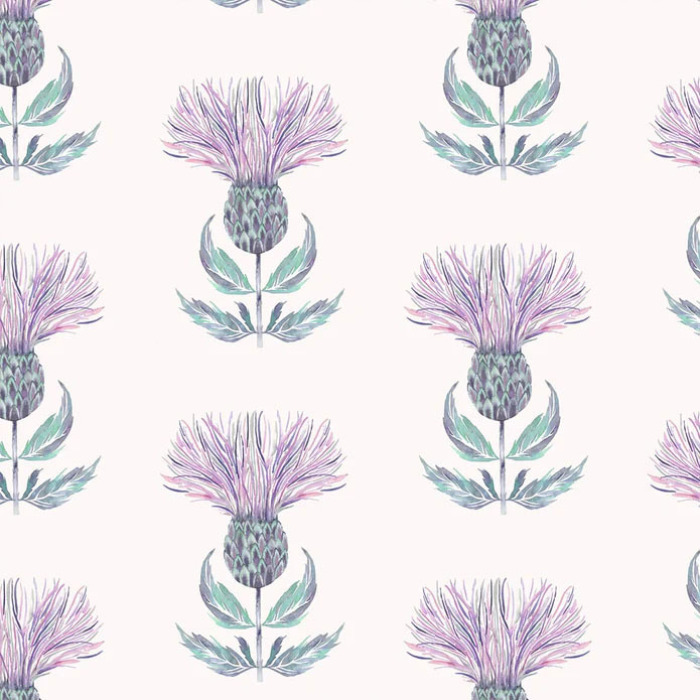 Firth Azure Cream Fabric by Voyage