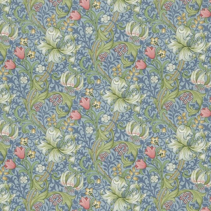 Golden Lily Mineral Fabric by Morris & Co