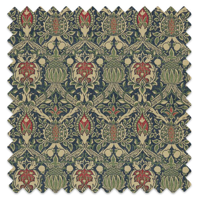 Swatch of Granada Indigo/Red