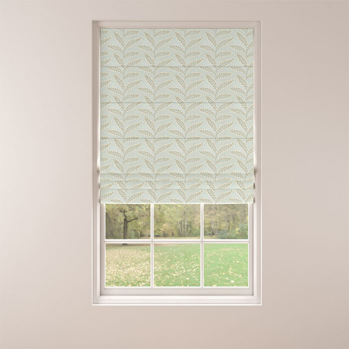 Roman Blind in Harlow Cloud Blue by Belfield Home