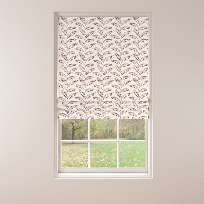 Roman Blind in Harlow Rose Mist by Belfield Home