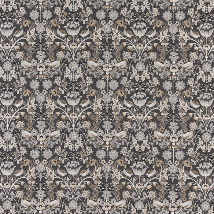 Holcombe Charcoal Fabric by Porter And Stone