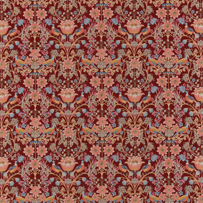 Holcombe Rosso Fabric by Porter And Stone
