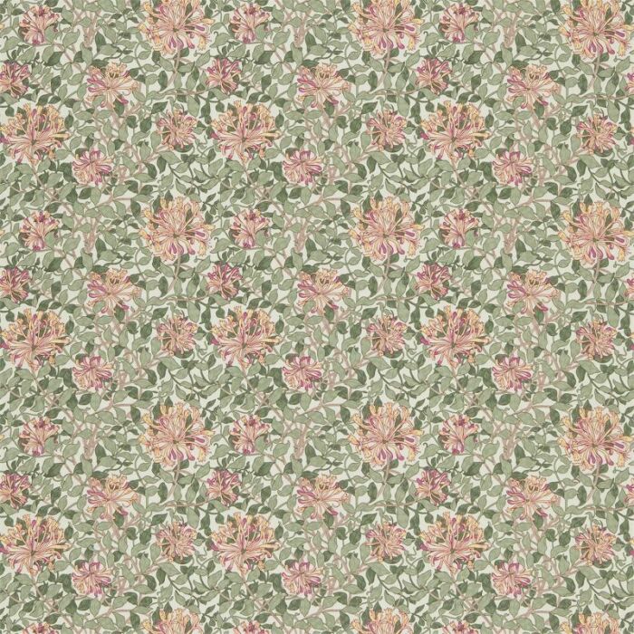 Honeysuckle Chalk/Yellow Fabric by Morris & Co