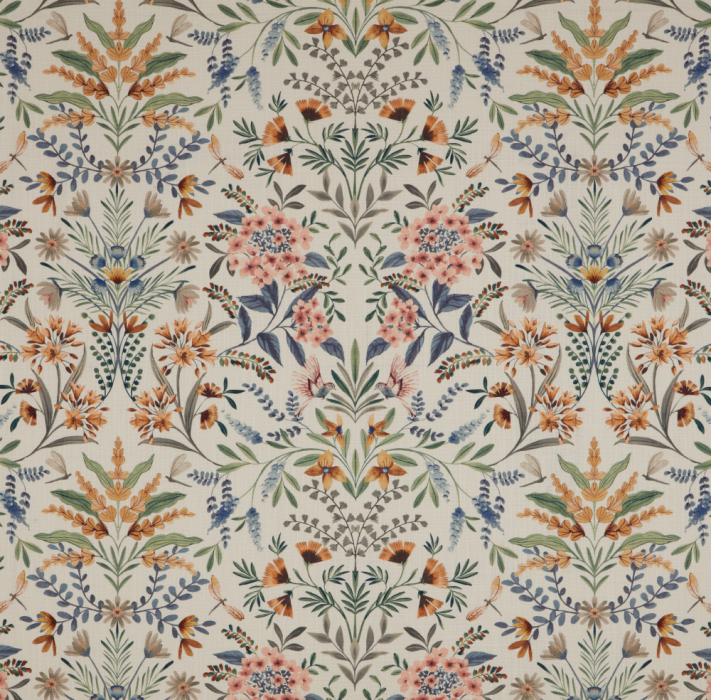 Jardine Chalk Blue Fabric by iLiv