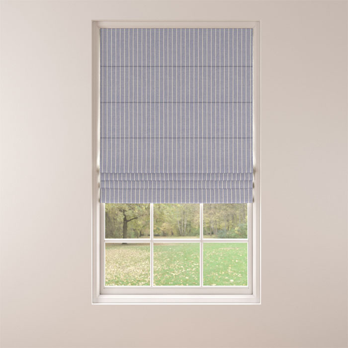 Roman Blind in Keswick Denim by Belfield Home