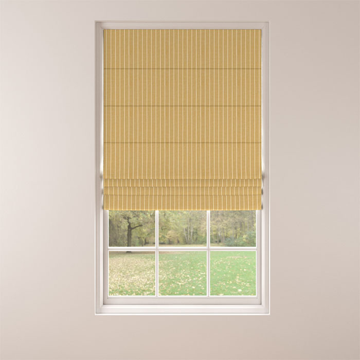 Roman Blind in Keswick Ochre by Belfield Home