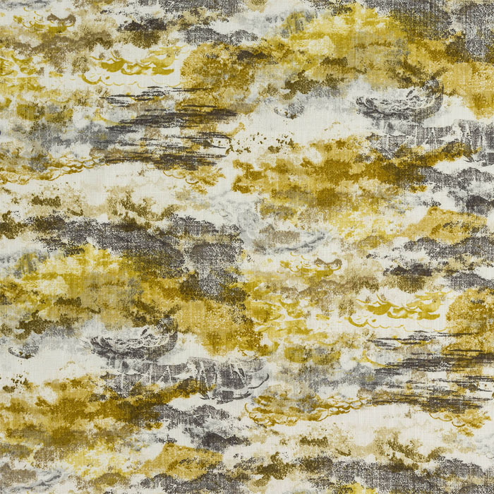 Kumo Ochre Fabric by Porter And Stone