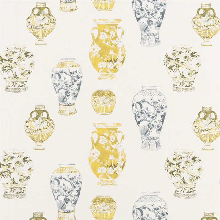 Kutani Ochre Fabric by Bill Beaumont