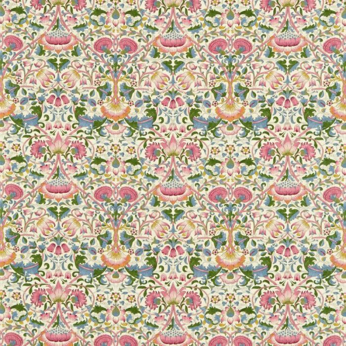 Lodden Blush/Woad Fabric by Morris & Co
