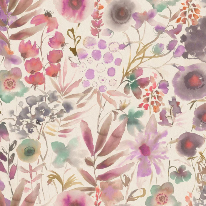 Lomondra Apricot Linen Fabric by Voyage