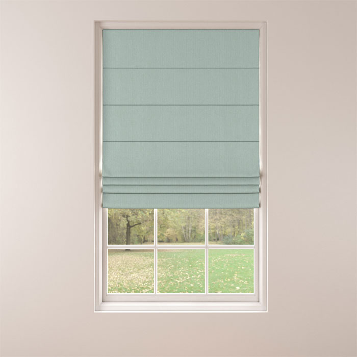 Roman Blind in Lunar Eau De Nil by Belfield Home