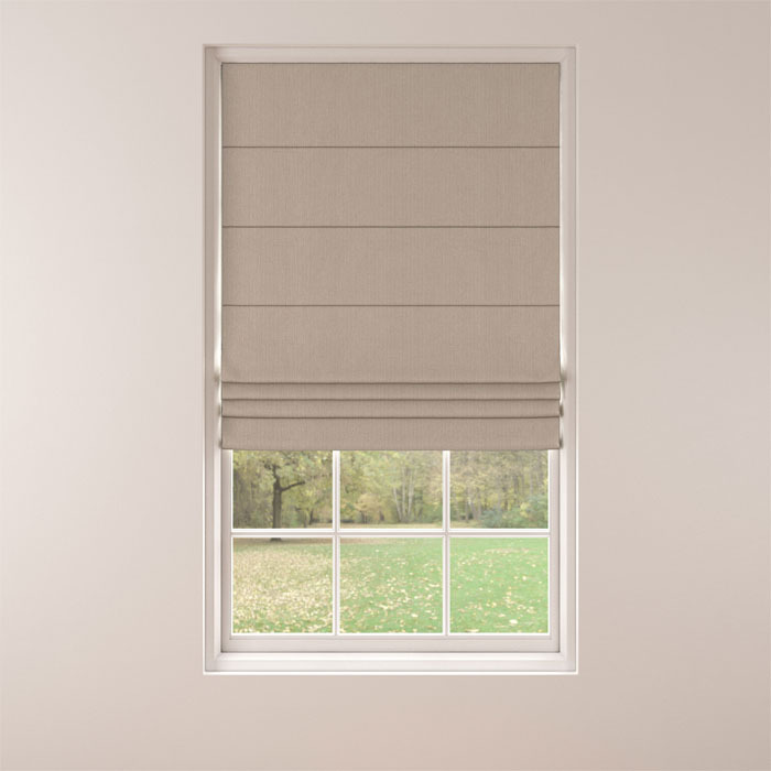 Roman Blind in Lunar Mushroom by Belfield Home