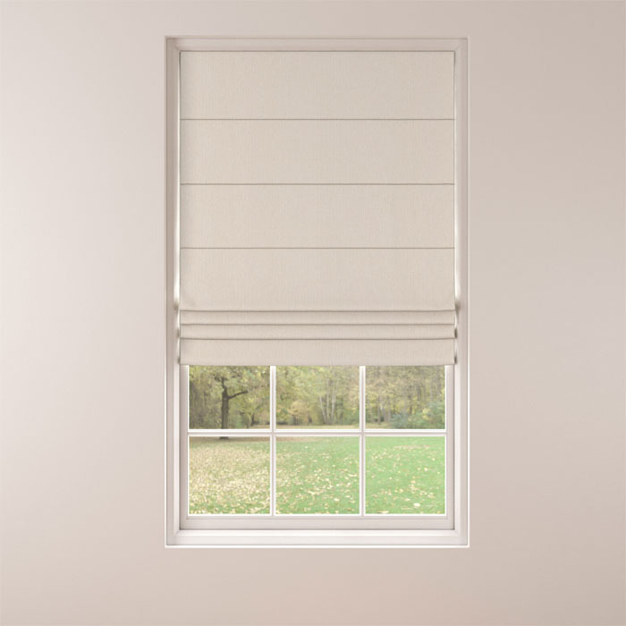 Roman Blind in Lunar Oyster by Belfield Home