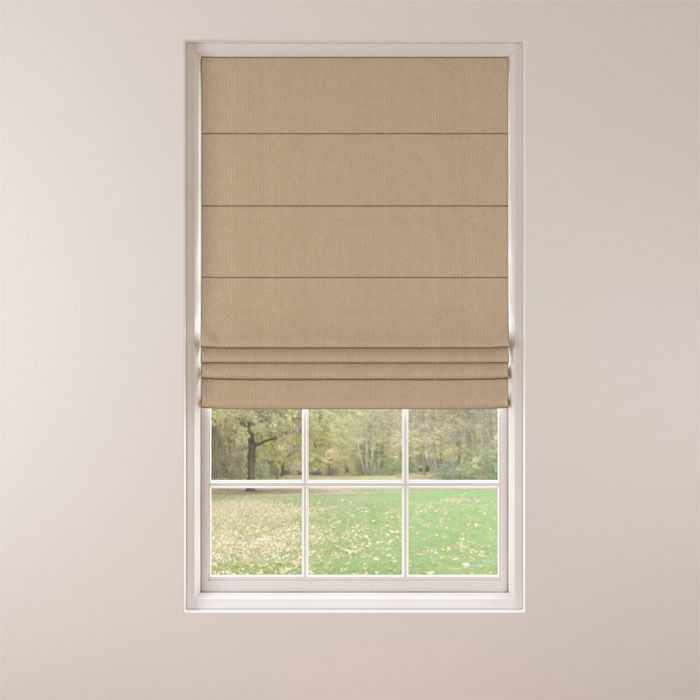 Roman Blind in Lunar Sand by Belfield Home