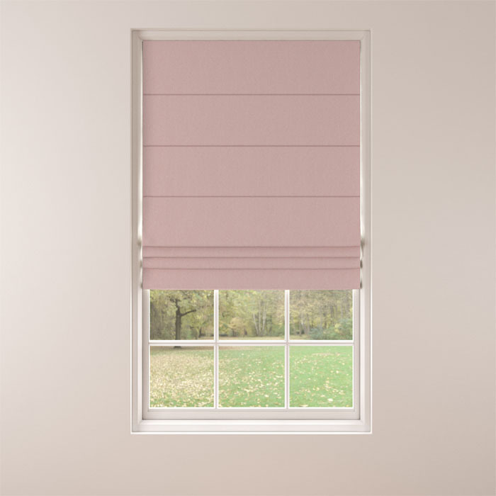 Roman Blind in Marlow Blush by Belfield Home