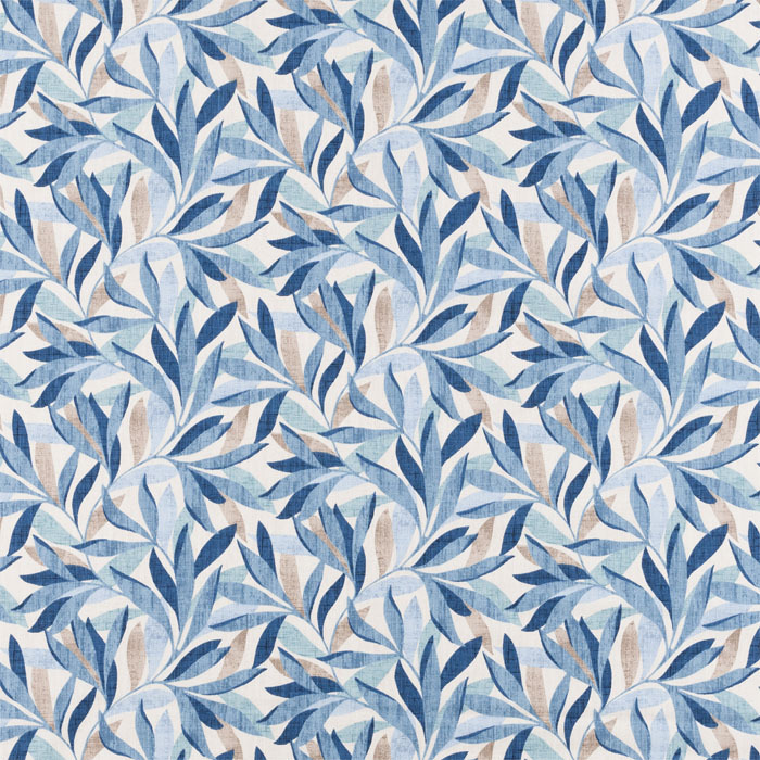 Mauritius Ashley Blue Fabric by Porter And Stone