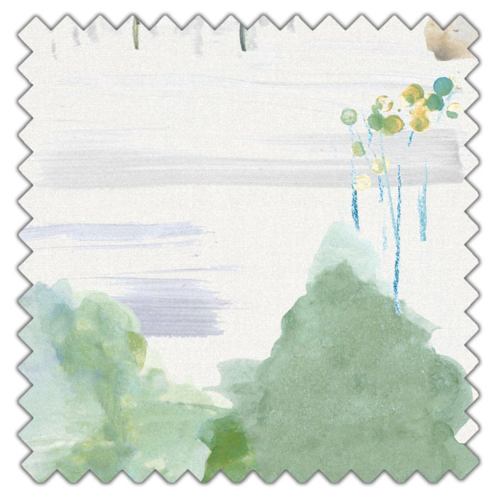 Swatch of Melbury Teal by Belfield Home