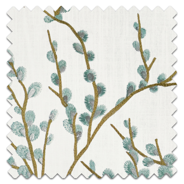 Roman Blinds Mila Azure Fabric Sample