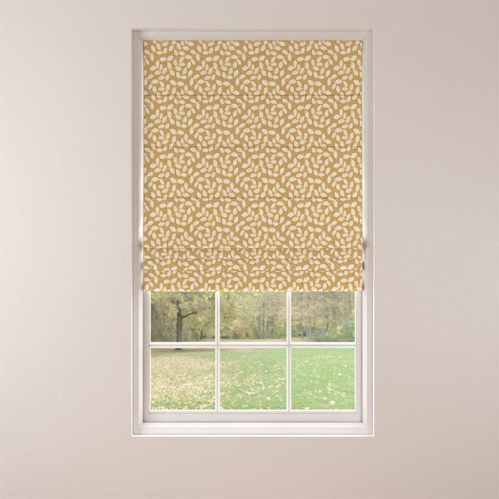 Roman Blind in Milton Ochre by Belfield Home