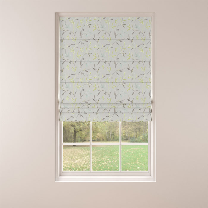 Roman Blind in Norella Green by Belfield Home