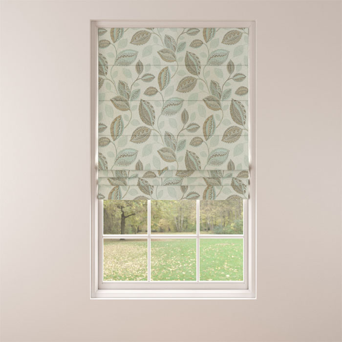 Roman Blind in Oakley Azure by Belfield Home