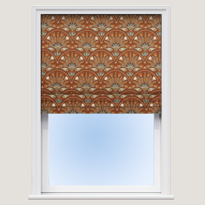 Octavia Amber Roman Blind