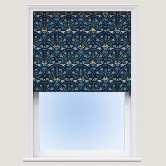 Octavia Sapphire Roman Blind