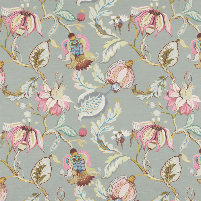 Oleander Eau De Nil Fabric by Bill Beaumont