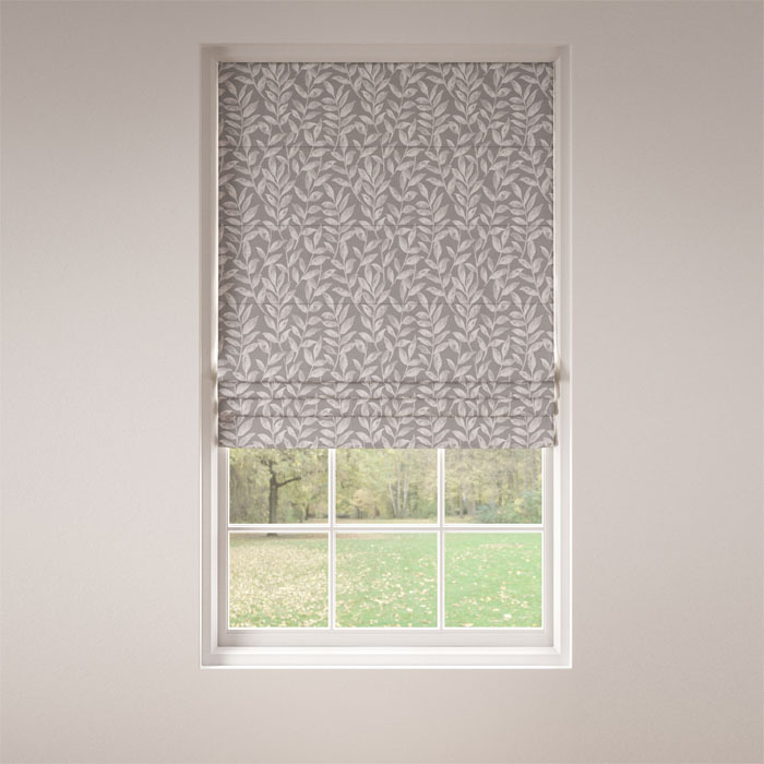 Roman Blind in Olivia Dove Grey by Belfield Home