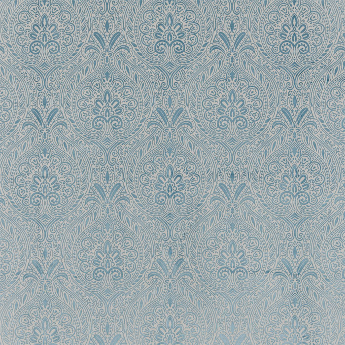 Parthia Sky Blue Fabric by Bill Beaumont