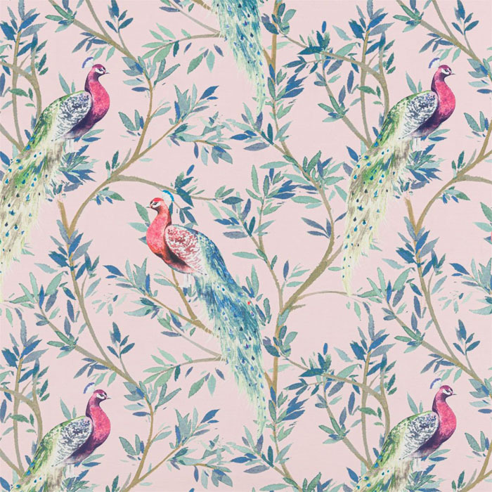 Peacock Blush Fabric by Bill Beaumont