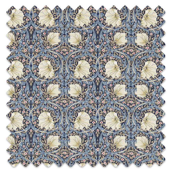 Swatch of Pimpernel Indigo/Hemp