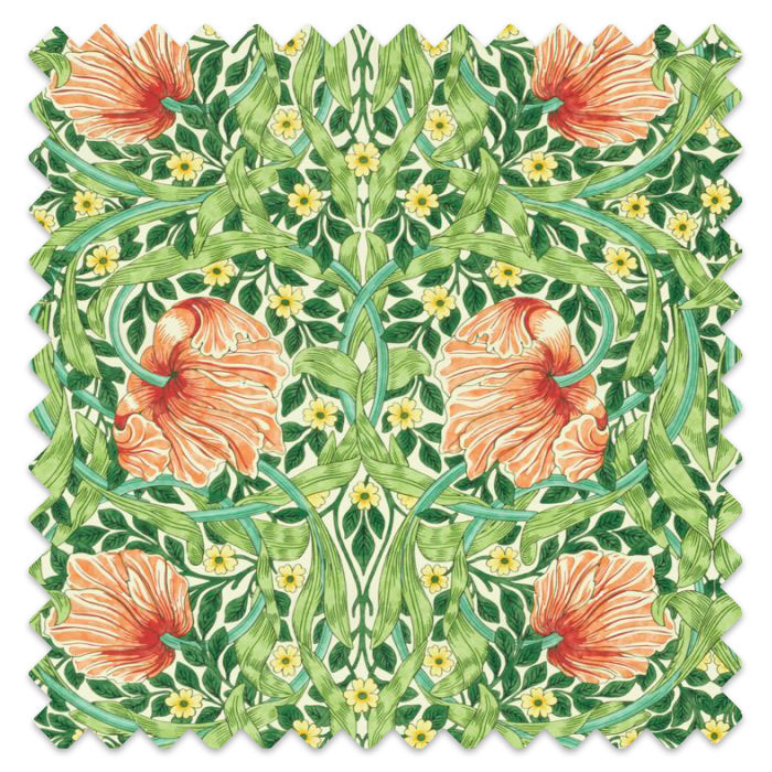 Swatch of Pimpernel Shamrock/Watermelon