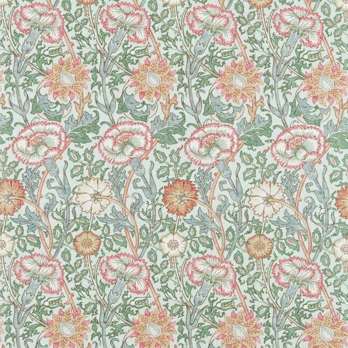 Pink & Rose Eggshell/Rose Fabric by Morris & Co