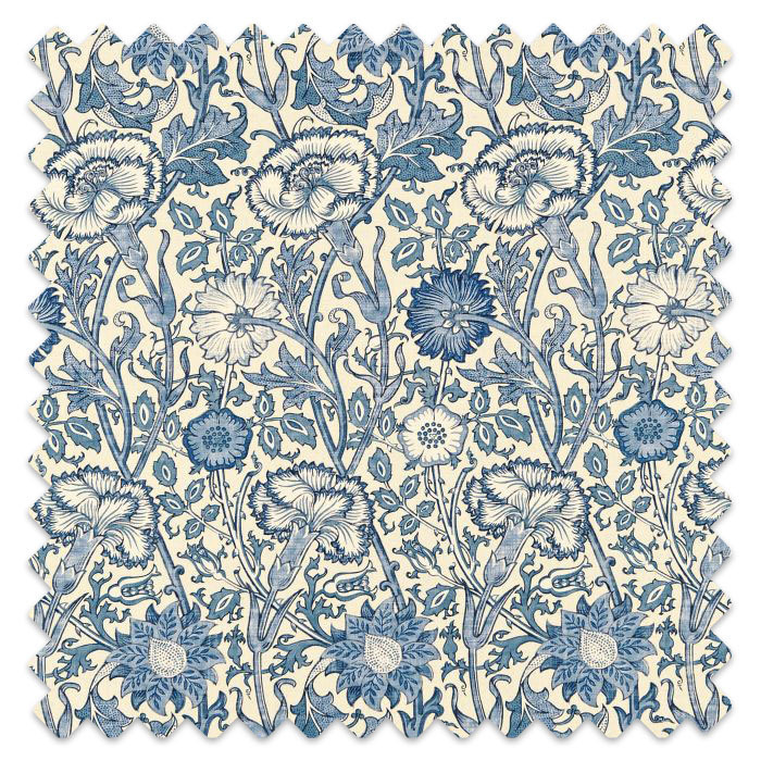 Swatch of Pink & Rose Vellum/Indigo