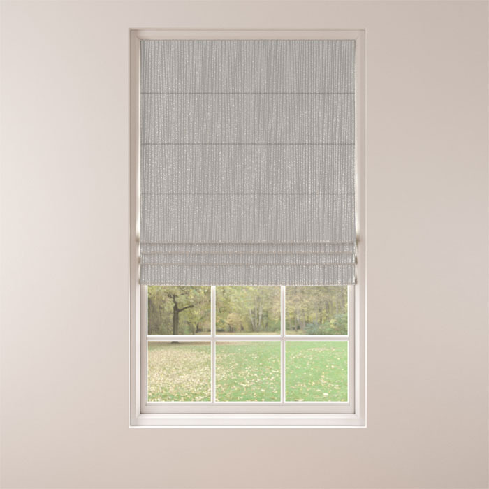 Roman Blind in Pisa Silver by Belfield Home