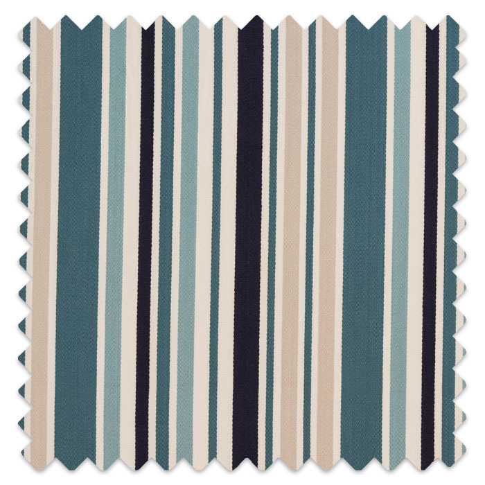 Swatch of Roseland Stripe Teal by Porter And Stone
