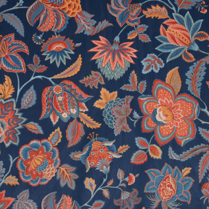 Sarita Velvet Sapphire Fabric by iLiv