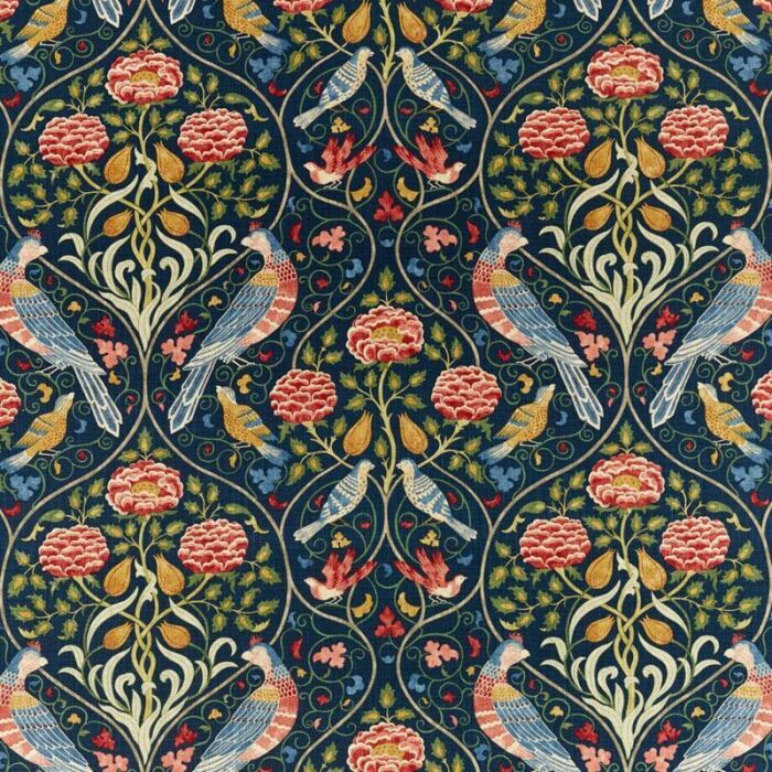 Seasons By May Indigo Fabric by Morris & Co