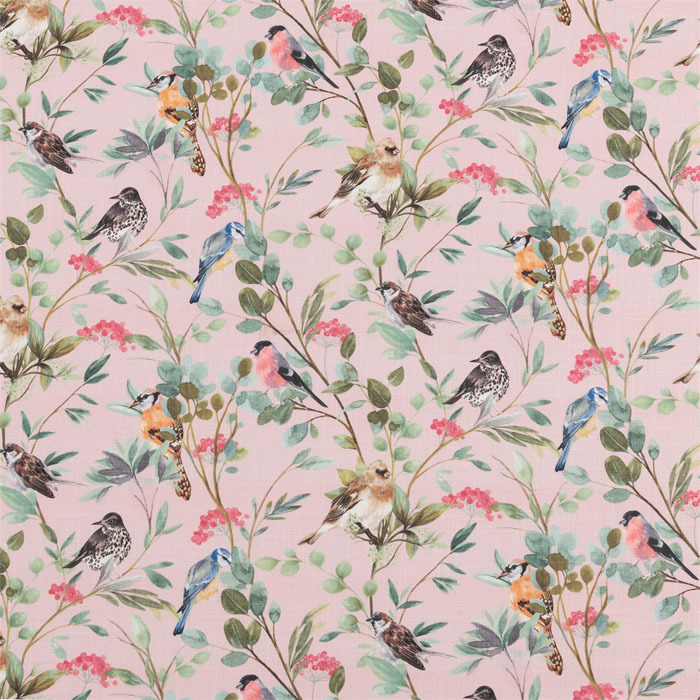 Songbirds Summer Fabric by Bill Beaumont