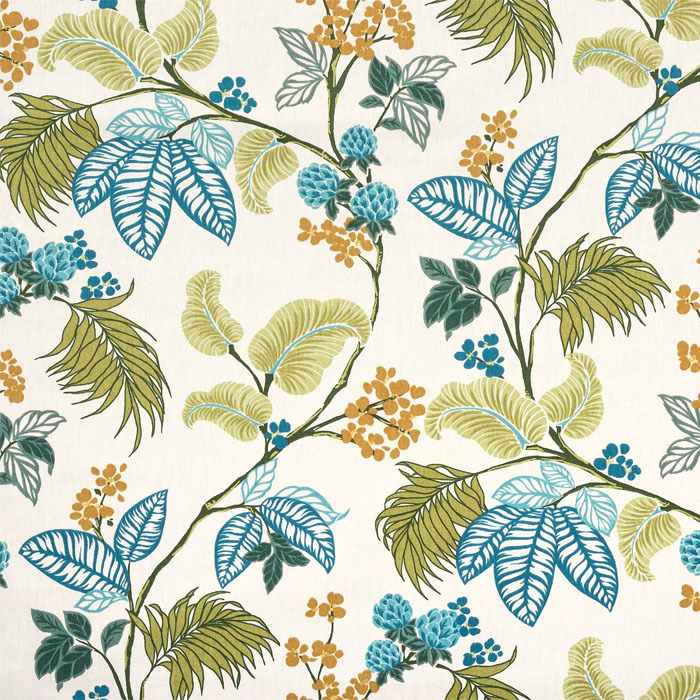 St Lucia Lagoon Fabric by Porter And Stone