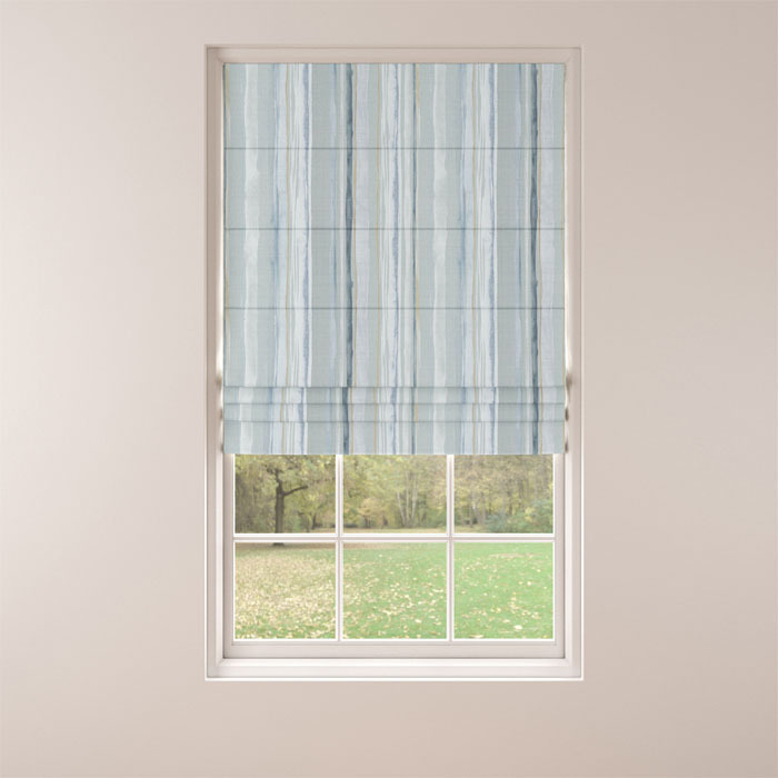 Roman Blind in Stefano Azure by Belfield Home