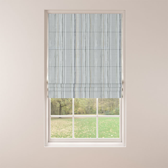 Roman Blind in Stefano Silver by Belfield Home