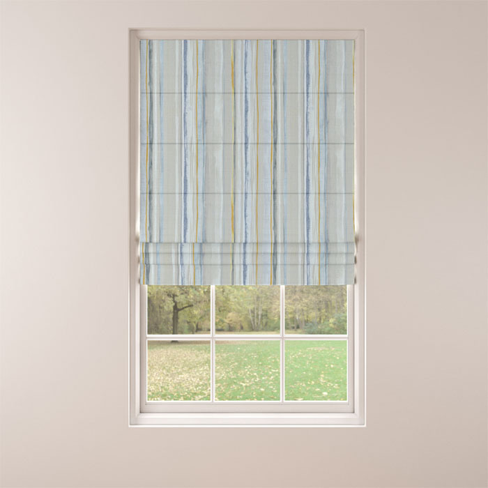 Roman Blind in Stefano Summer by Belfield Home