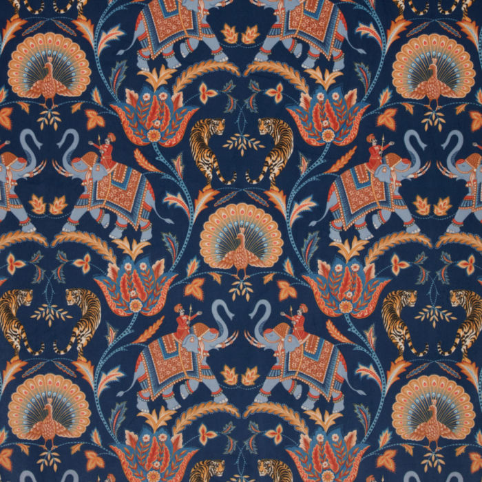 Sumatra Velvet Sapphire Fabric by iLiv